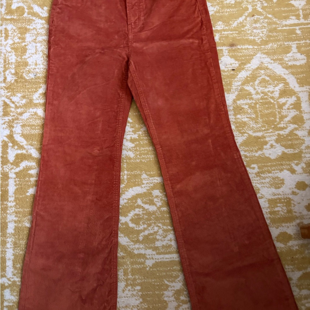 Old Navy Women's Flare Corduroy Jeans in Rust
